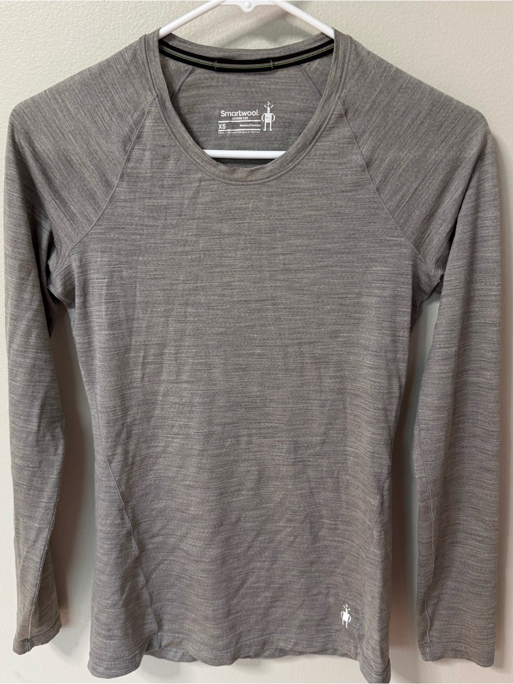 Smartwool Shirt Womens XS Grey Merino 150 Long Sleeve Base Layer Thermal